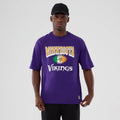 Minnesota Vikings NFL International Series Games 2025 Purple Oversized T-Shirt-klyvox