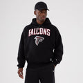 Atlanta Falcons NFL International Series Games 2025 Black Premium Pullover Hoodie-klyvox
