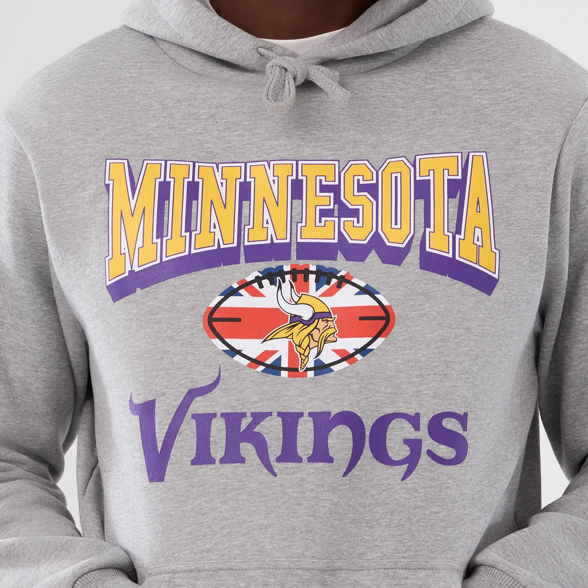 Minnesota Vikings NFL International Series Games 2025 Grey Pullover Hoodie-klyvox