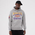 Minnesota Vikings NFL International Series Games 2025 Grey Pullover Hoodie-klyvox