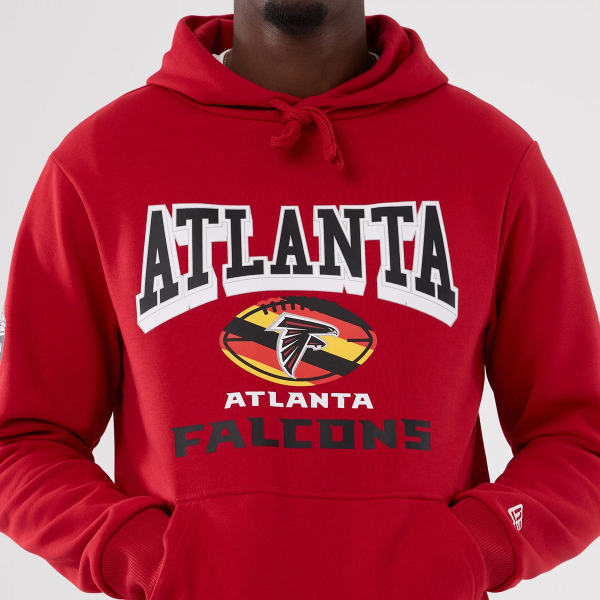 Atlanta Falcons NFL International Series Games 2025 Red Pullover Hoodie-klyvox