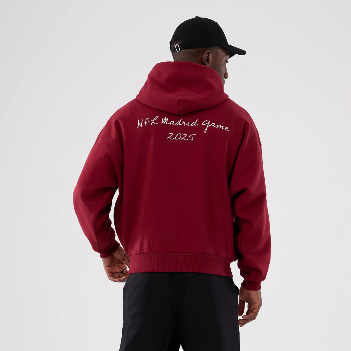 Washington Commanders NFL International Series Games 2025 Dark Red Premium Pullover Hoodie-klyvox