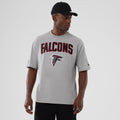 Atlanta Falcons NFL International Series Games 2025 Grey Premium T-Shirt-klyvox