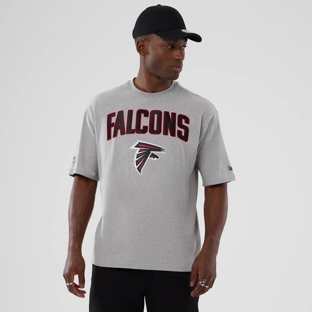 Atlanta Falcons NFL International Series Games 2025 Grey Premium T-Shirt-klyvox