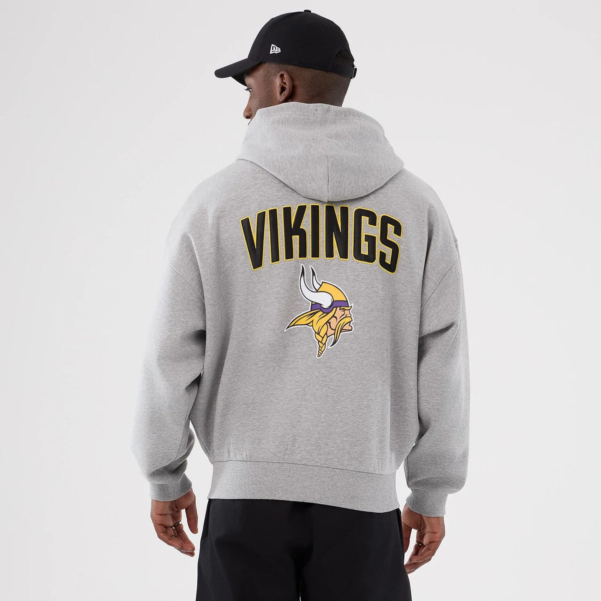 Minnesota Vikings NFL International Series Games 2025 Grey Premium Pullover Hoodie-klyvox