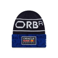 Red Bull Racing Youth Team Dark Blue Cuff Knit Beanie Hat-klyvox