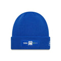 Visa Cash App Racing Bulls Team Waffle Bright Blue Cuff Knit Beanie Hat-klyvox