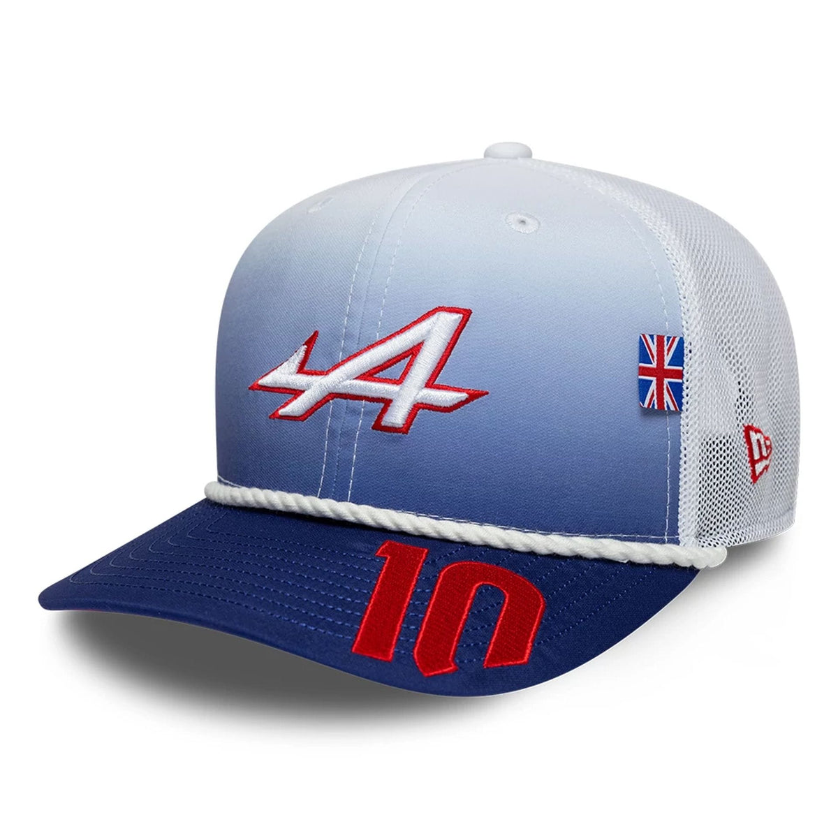 Alpine Racing Pierre Gasly Silverstone Race Special White 9SEVENTY Stretch Snap Adjustable Cap-klyvox