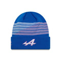 Alpine Racing Team Blue Cuff Knit Beanie Hat-klyvox