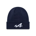 Alpine Racing Essential Dark Blue Cuff Knit Beanie Hat-klyvox