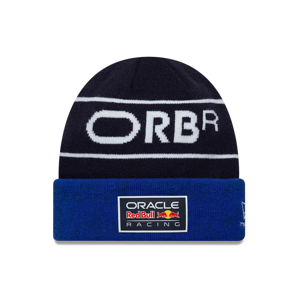 Red Bull Racing Replica Isack Hadjar Dark Blue Cuff Knit Beanie Hat-klyvox