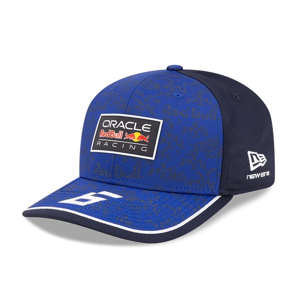 Red Bull Racing Isack Hadjar Dark Blue 9SEVENTY Stretch Snap Adjustable Cap-klyvox