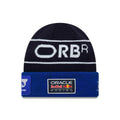 Red Bull Racing Replica Max Verstappen Dark Blue Cuff Knit Beanie Hat-klyvox