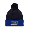 Red Bull Racing Essential Dark Blue Bobble Knit Beanie Hat-klyvox