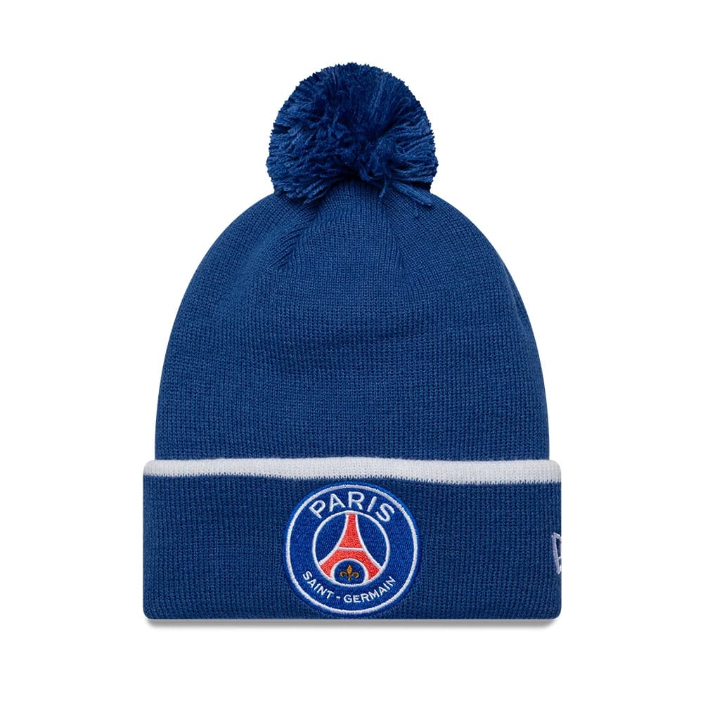 Youth Paris Saint Germain Core Blue Cuff knit Beanie Hat-klyvox