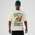 Seattle Supersonics NBA Hardwood Classic Cream T-Shirt-klyvox