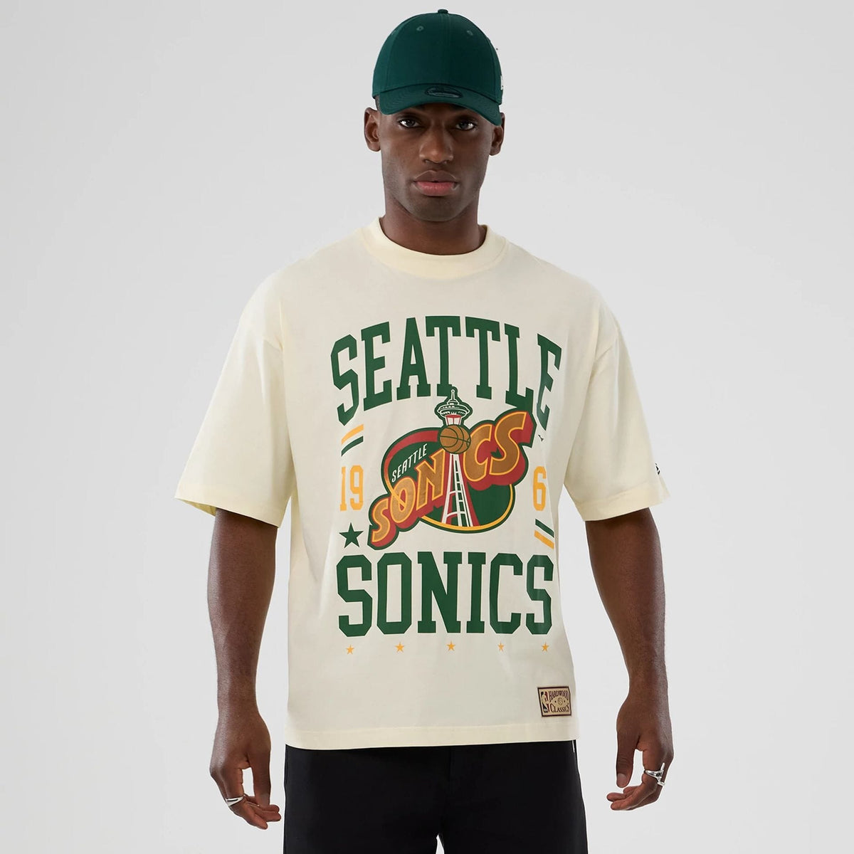 Seattle Supersonics NBA Hardwood Classic Cream T-Shirt-klyvox