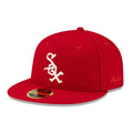 Chicago White Sox FOG X MLB Red Retro Crown 59FIFTY Fitted Cap-klyvox