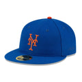 New York Mets FOG X MLB Blue Retro Crown 59FIFTY Fitted Cap-klyvox