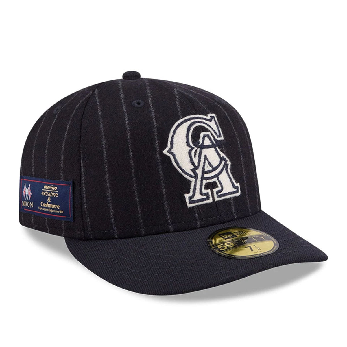 LA Angels MLB X Moon Navy 59FIFTY Fitted Cap-klyvox