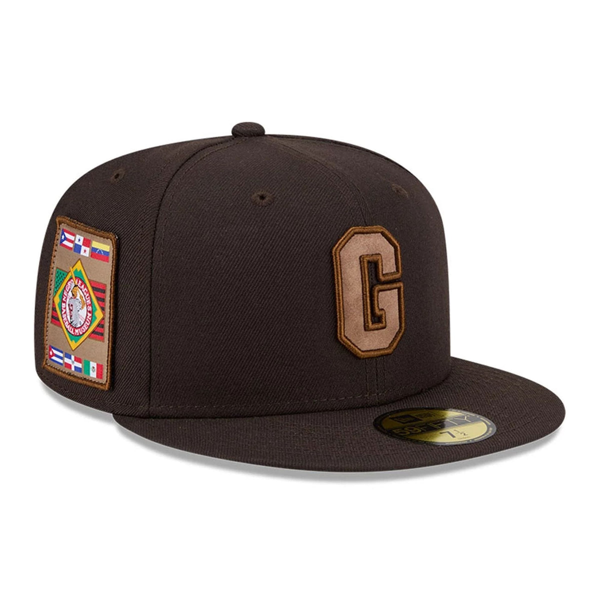 Homestead Grays MLB Negro League Dark Brown 59FIFTY Fitted Cap-klyvox