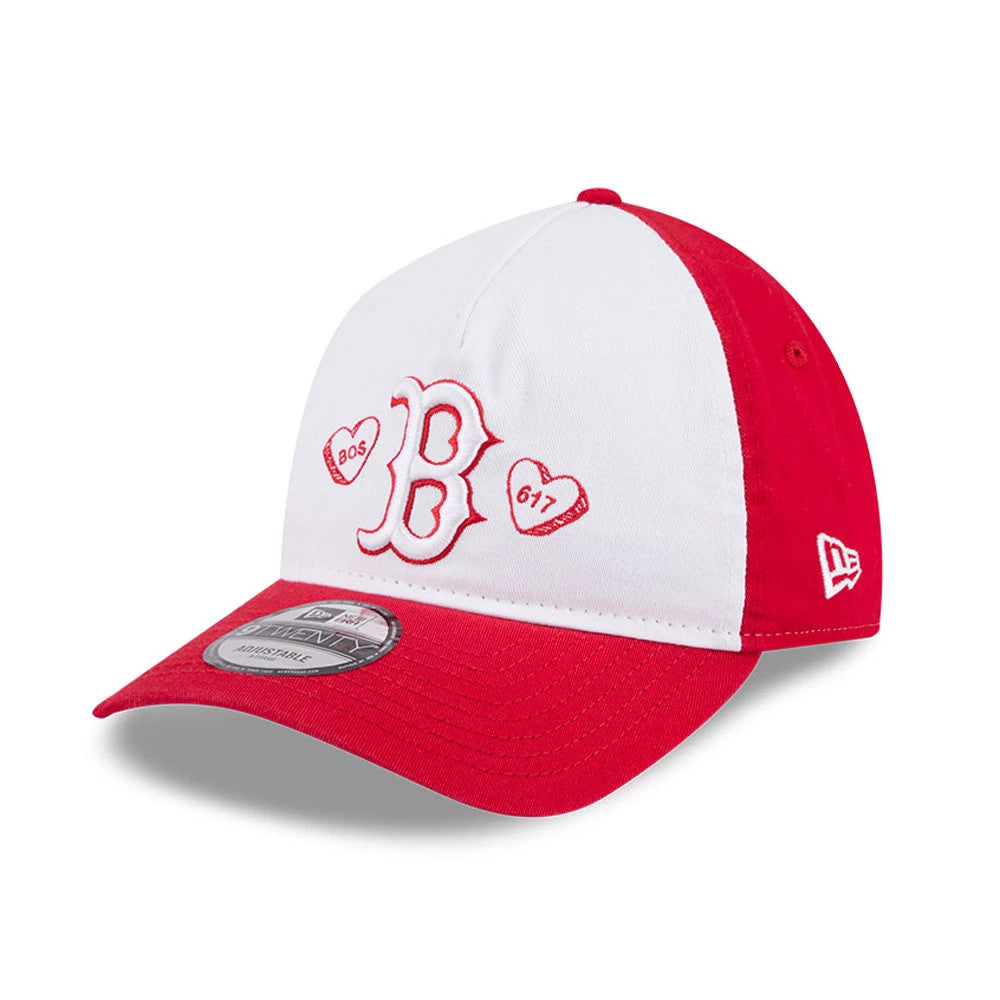 Boston Red Sox MLB Conversation Hearts Red 9TWENTY A-Frame Adjustable Cap-klyvox