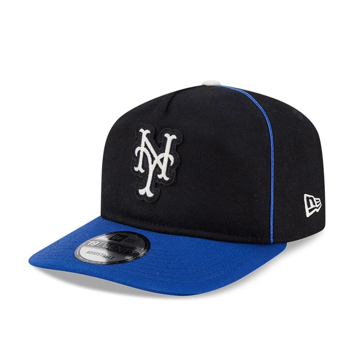 New York Mets MLB Felt Logo Blue 19TWENTY Adjustable Cap-klyvox