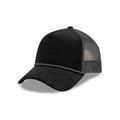 New Era Wide Cord Black 9FORTY A-Frame Trucker Adjustable Cap-klyvox