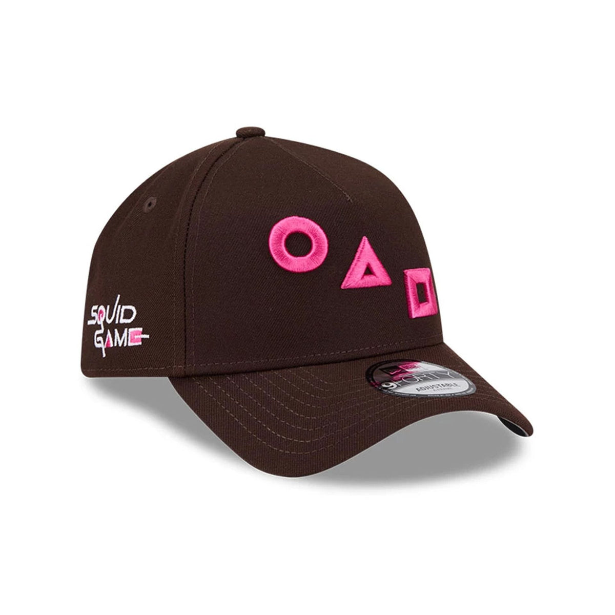Netflix Squid Game Shapes Dark Brown 9FORTY A-Frame Adjustable Cap-klyvox