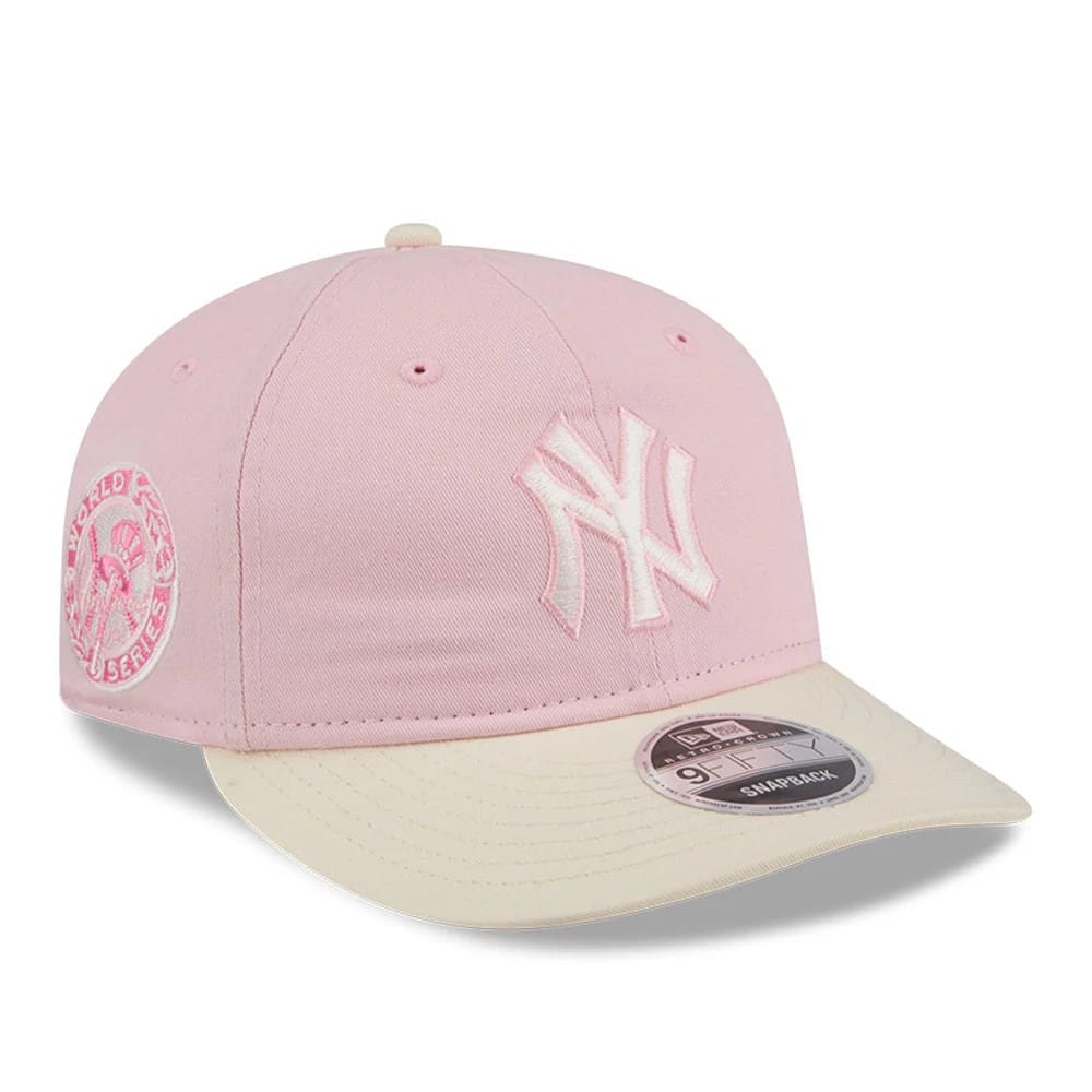 New York Yankees MLB Washed Tie Dye Pastel Pink 9FIFTY Snapback Adjustable Cap-klyvox