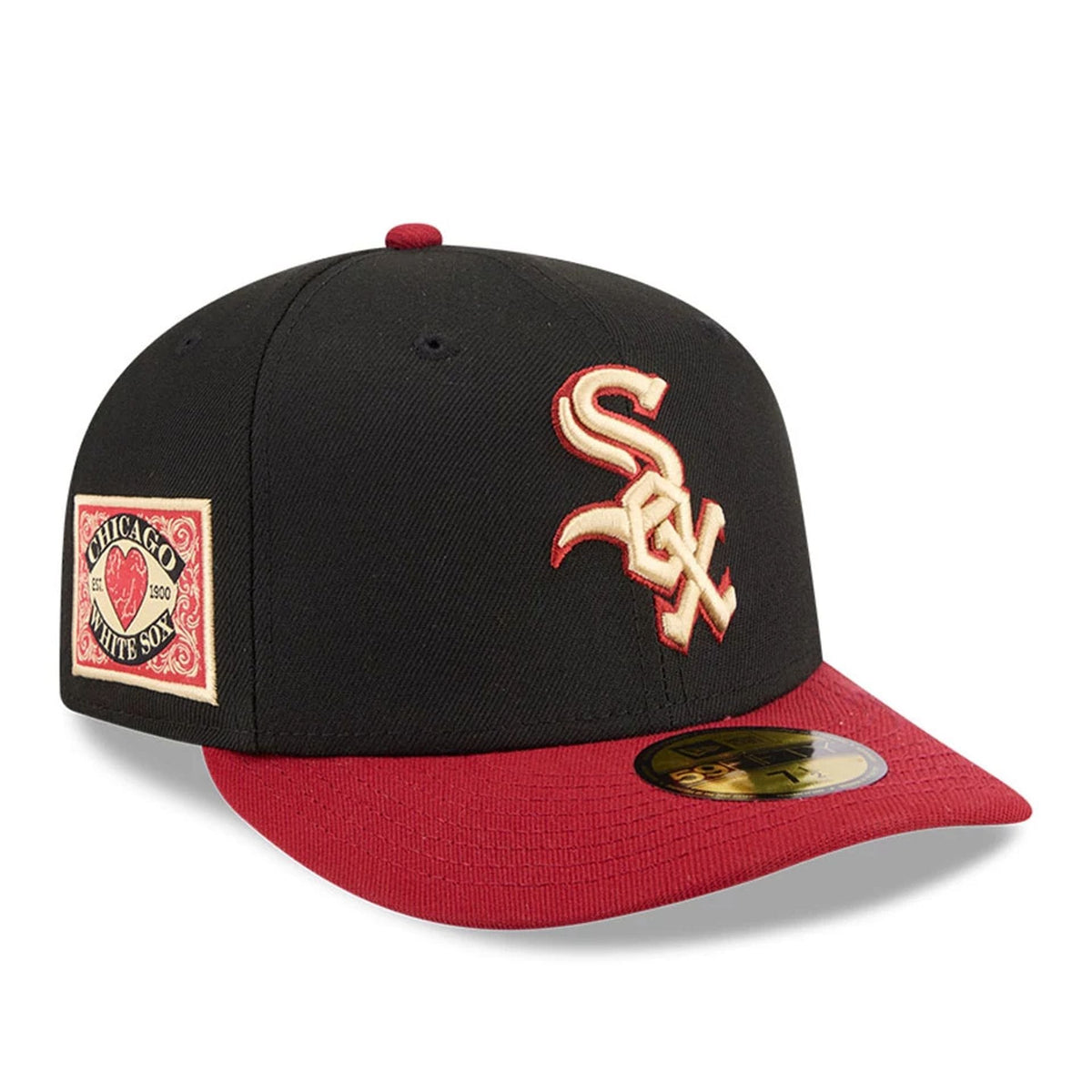 Chicago White Sox MLB Team Cards Black 59FIFTY Fitted Cap-klyvox