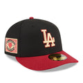 LA Dodgers MLB Team Cards Black 59FIFTY Fitted Cap-klyvox