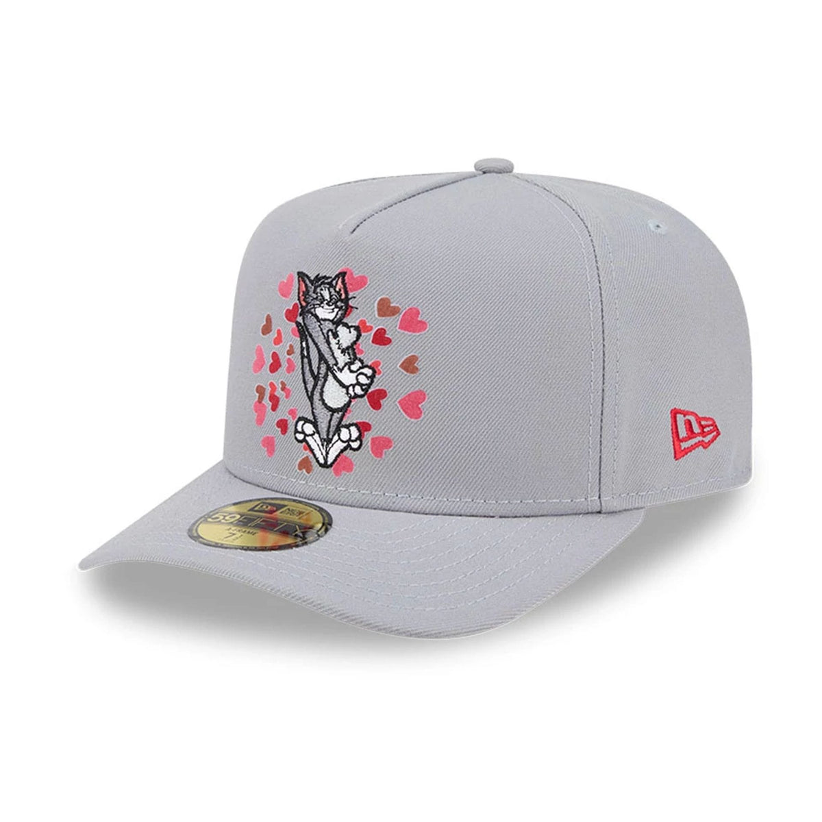Tom & Jerry Love Struck Grey 59FIFTY A-Frame Fitted Cap-klyvox
