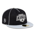 LA Kings NHL Felt Logo Black Retro Crown 59FIFTY Fitted Cap-klyvox