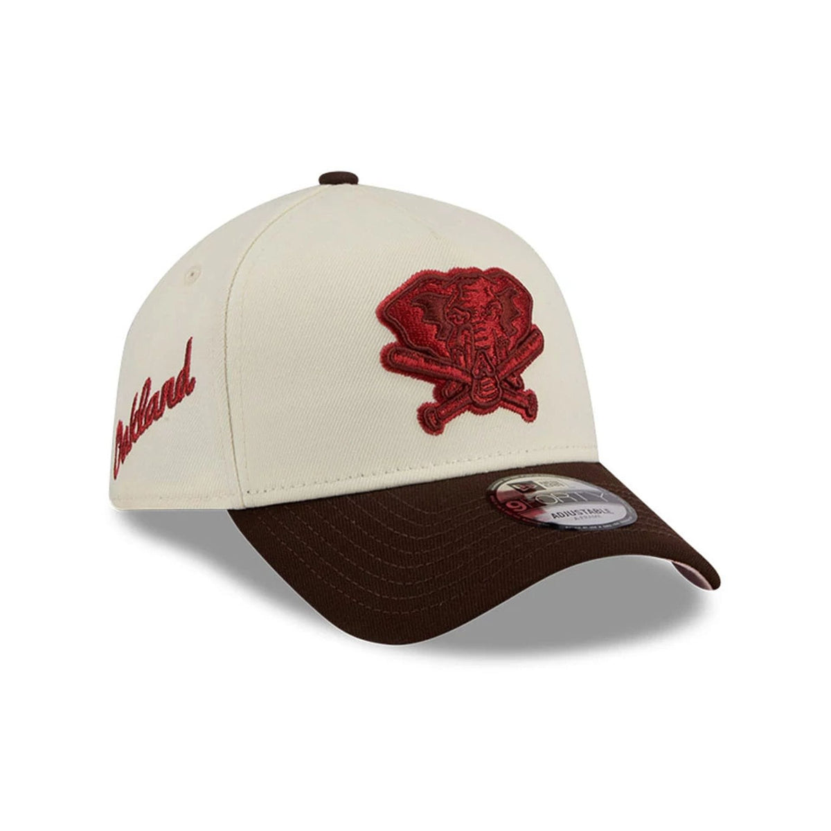 Athletics MLB City Script Cream 9FORTY A-Frame Adjustable Cap-klyvox