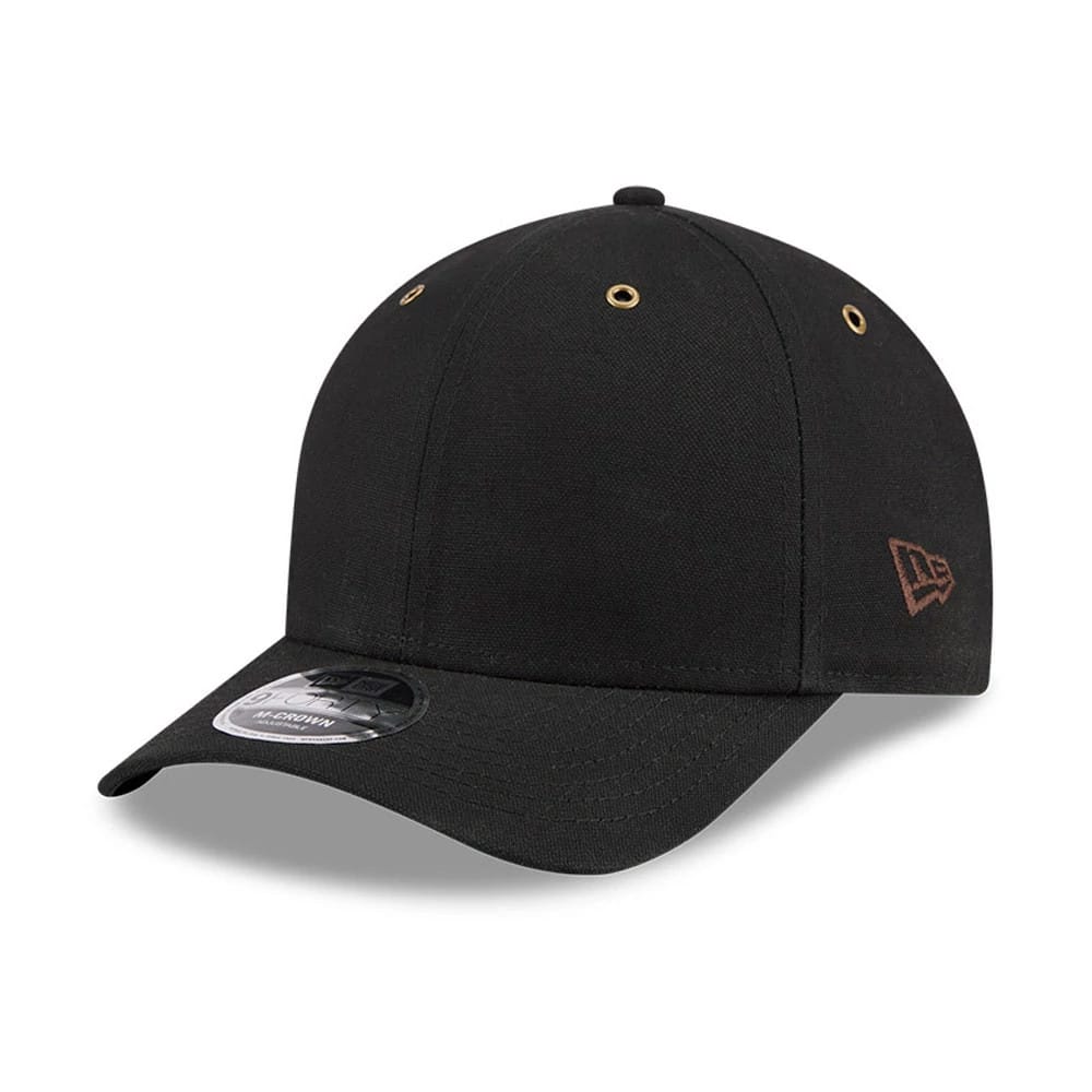 New Era Black 9FORTY M-Crown Adjustable Cap-klyvox
