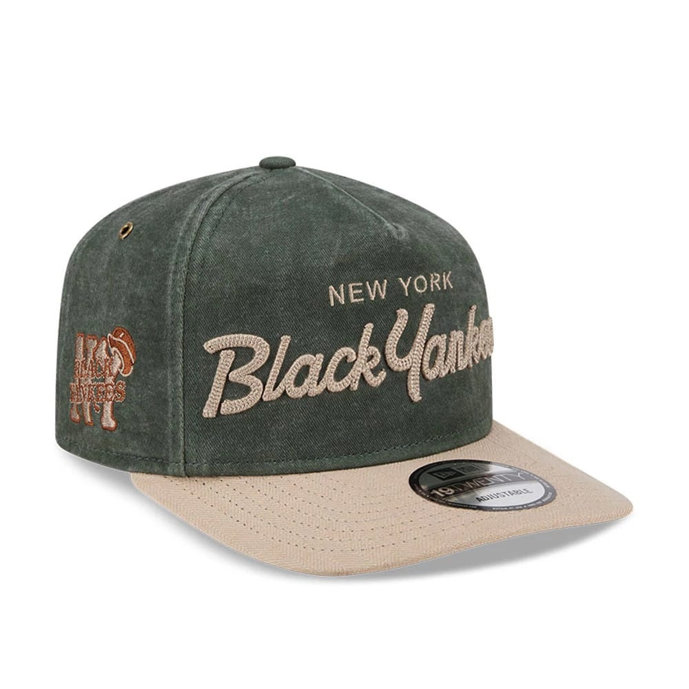 New York Black Yankees MLB Negro League Dark Green 19TWENTY Adjustable Cap-klyvox