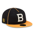 Boston Bruins NHL Felt Logo Black Retro Crown 59FIFTY Fitted Cap-klyvox