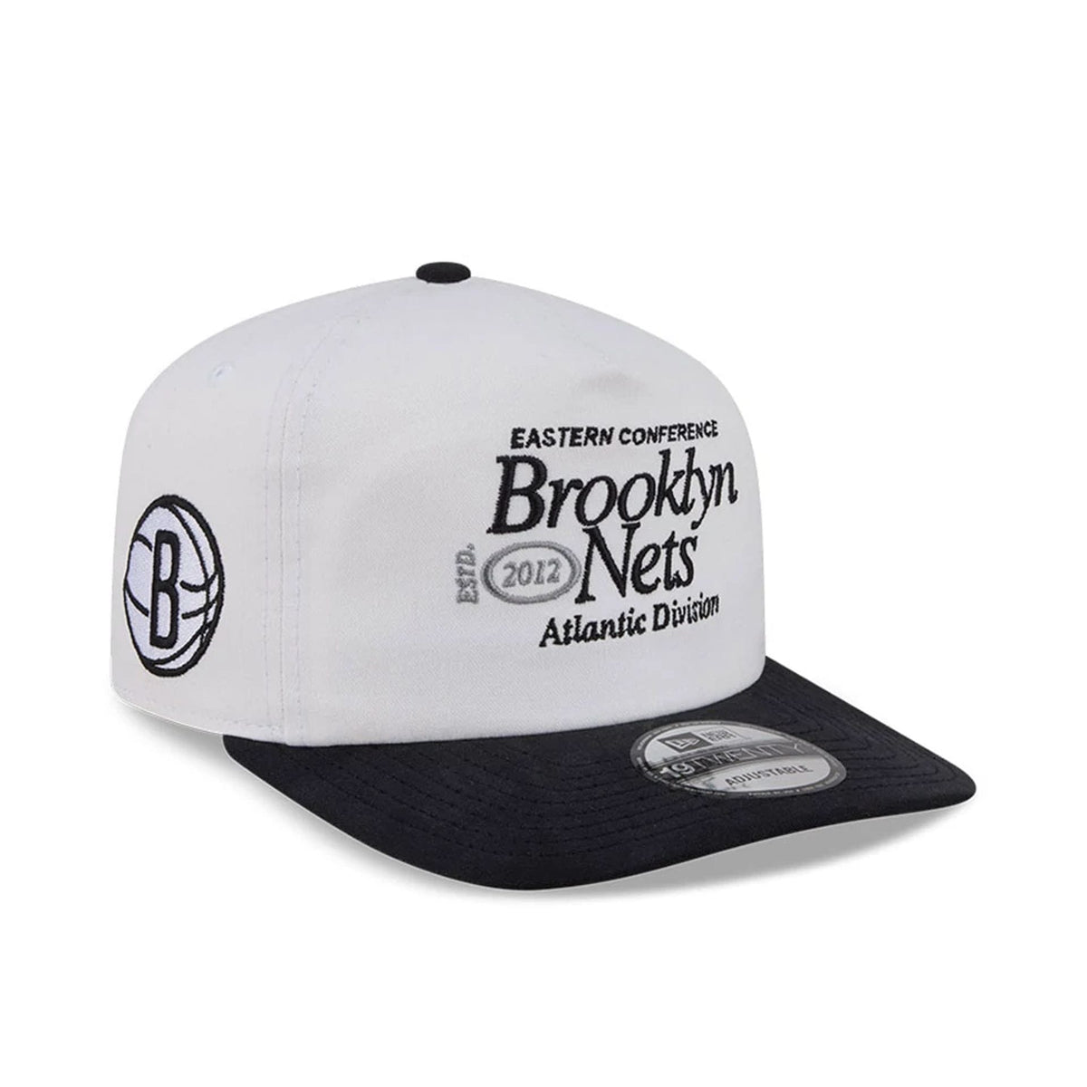 Brooklyn Nets NBA Conference White 19TWENTY Adjustable Cap-klyvox