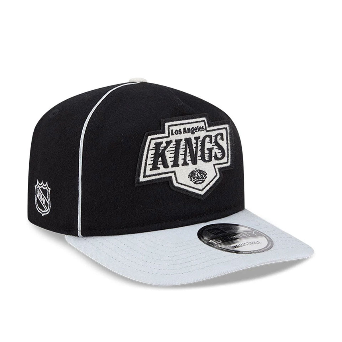 LA Kings NHL Felt Logo Black 19TWENTY Adjustable Cap-klyvox