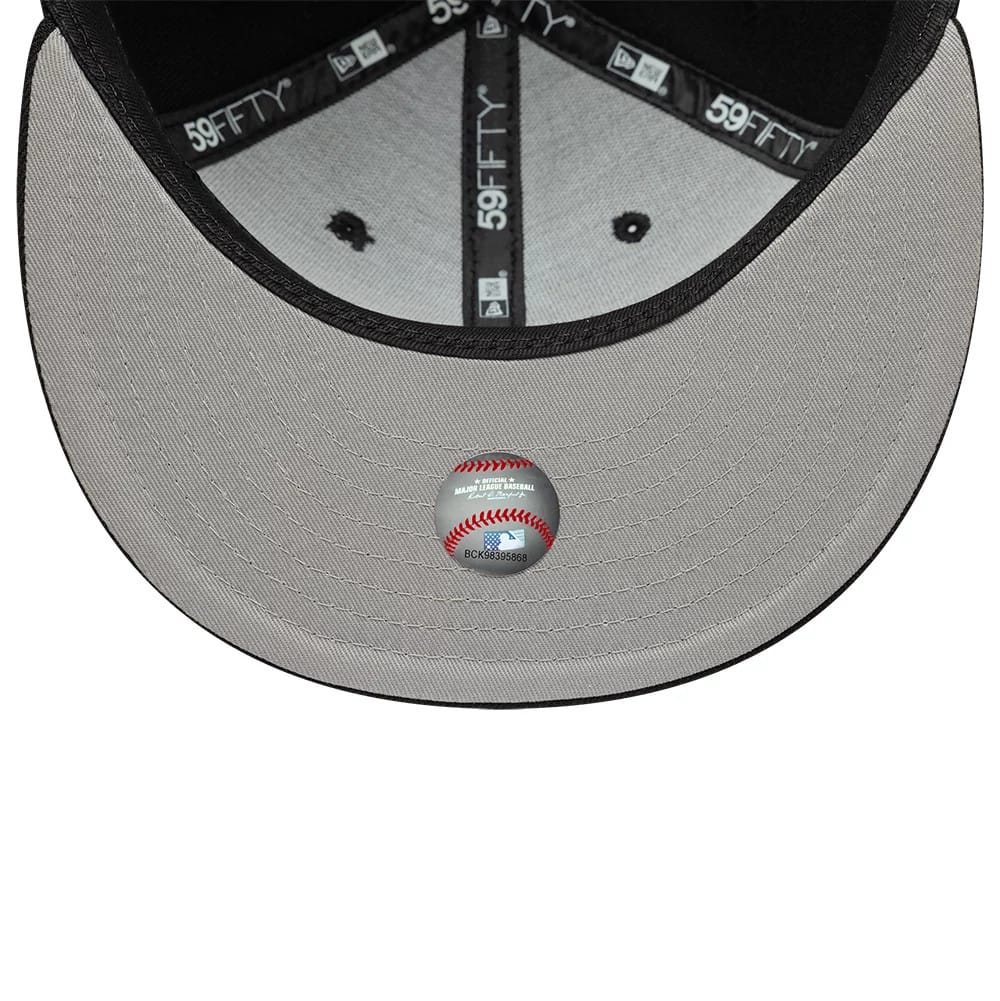 New York Yankees MLB Faux Pearl Black 59FIFTY Fitted Cap-klyvox