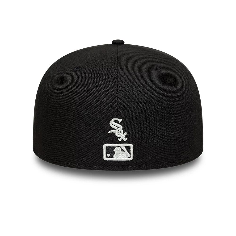 Chicago White Sox MLB Faux Pearl Black 59FIFTY Fitted Cap-klyvox