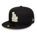 LA Dodgers MLB Faux Pearl Black 59FIFTY Fitted Cap-klyvox