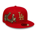 LA Dodgers MLB Horseshoe Red 59FIFTY Fitted Cap-klyvox