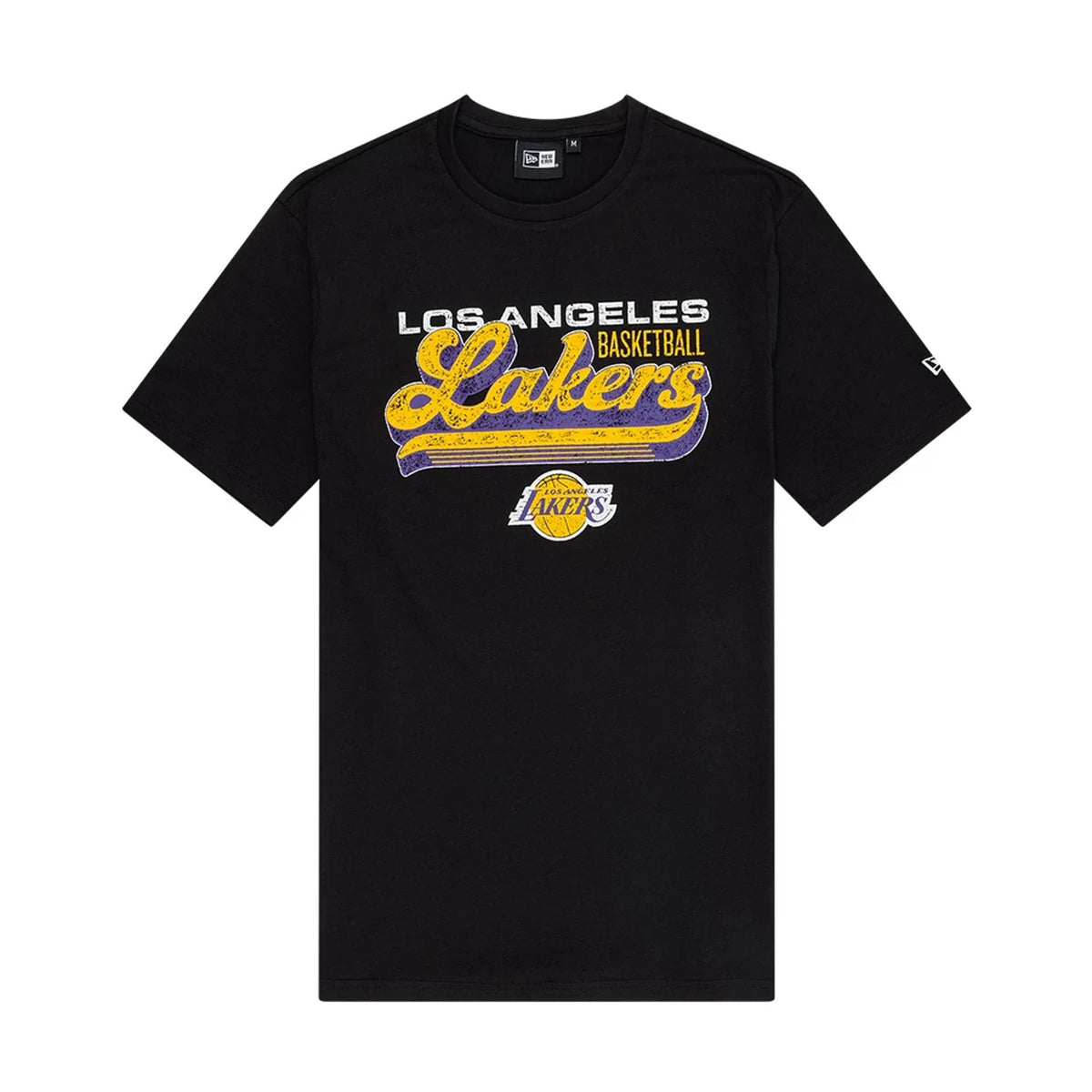 LA Lakers NBA Wordmark Black T-Shirt-klyvox
