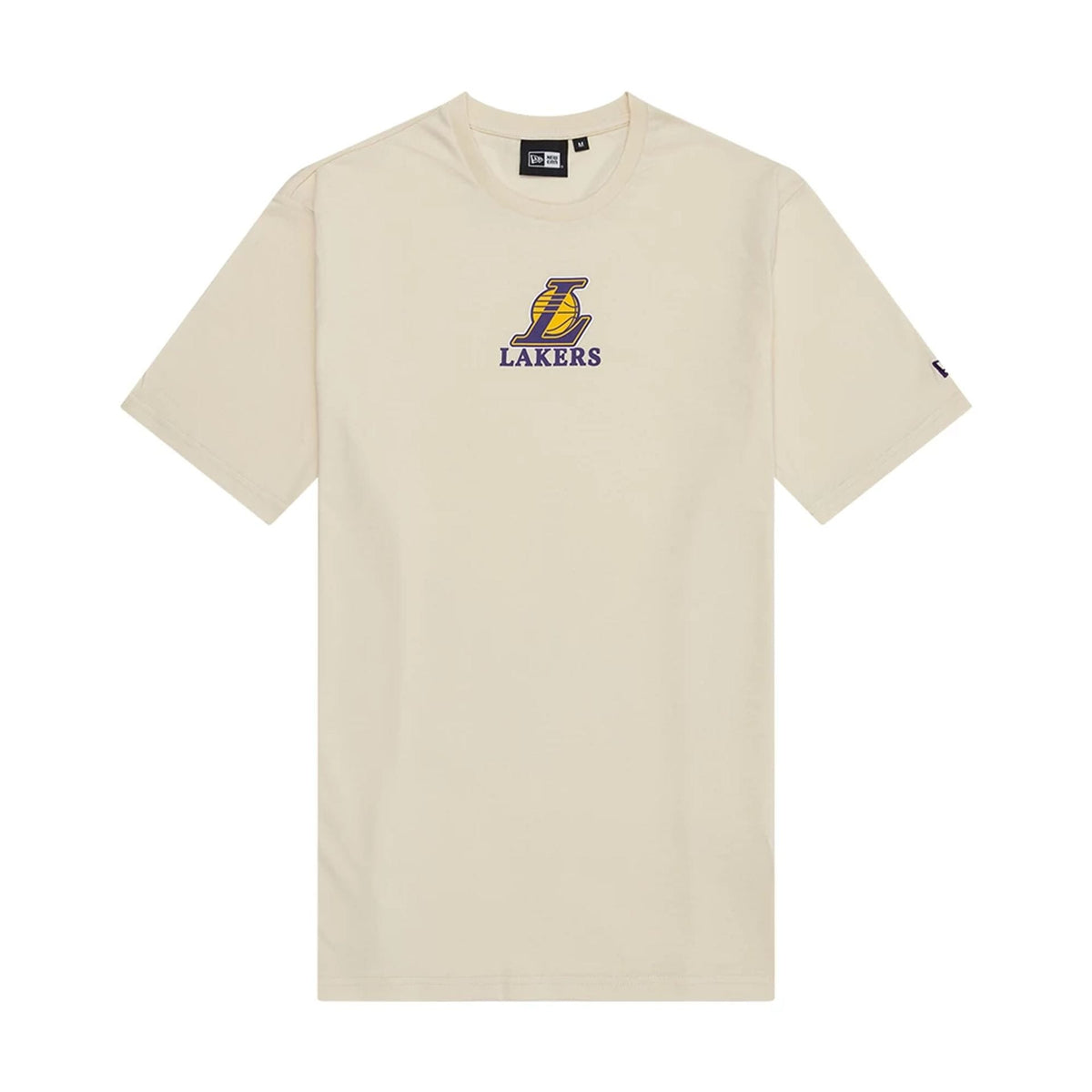 LA Lakers NBA Wordmark Light Beige T-Shirt-klyvox
