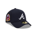 Atlanta Braves MLB Team Side Navy 59FORTY A-Frame Fitted Cap-klyvox
