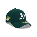 Athletics MLB Team Side Green 59FORTY A-Frame Fitted Cap-klyvox