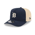 Detroit Tigers MLB Grained Navy 9FIFTY A-Frame Snapback Adjustable Cap-klyvox