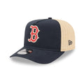Red Sox MLB Grained Navy 9FIFTY A-Frame Snapback Adjustable Cap-klyvox